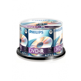 Philips DVD-R 4,7 GB, 16x Speed, Cakebox - 50 ks (DM4S6B50F/00)