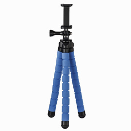 Hama 4615 Flex Tripod for Smartphone and GoPro, 26 cm, blue